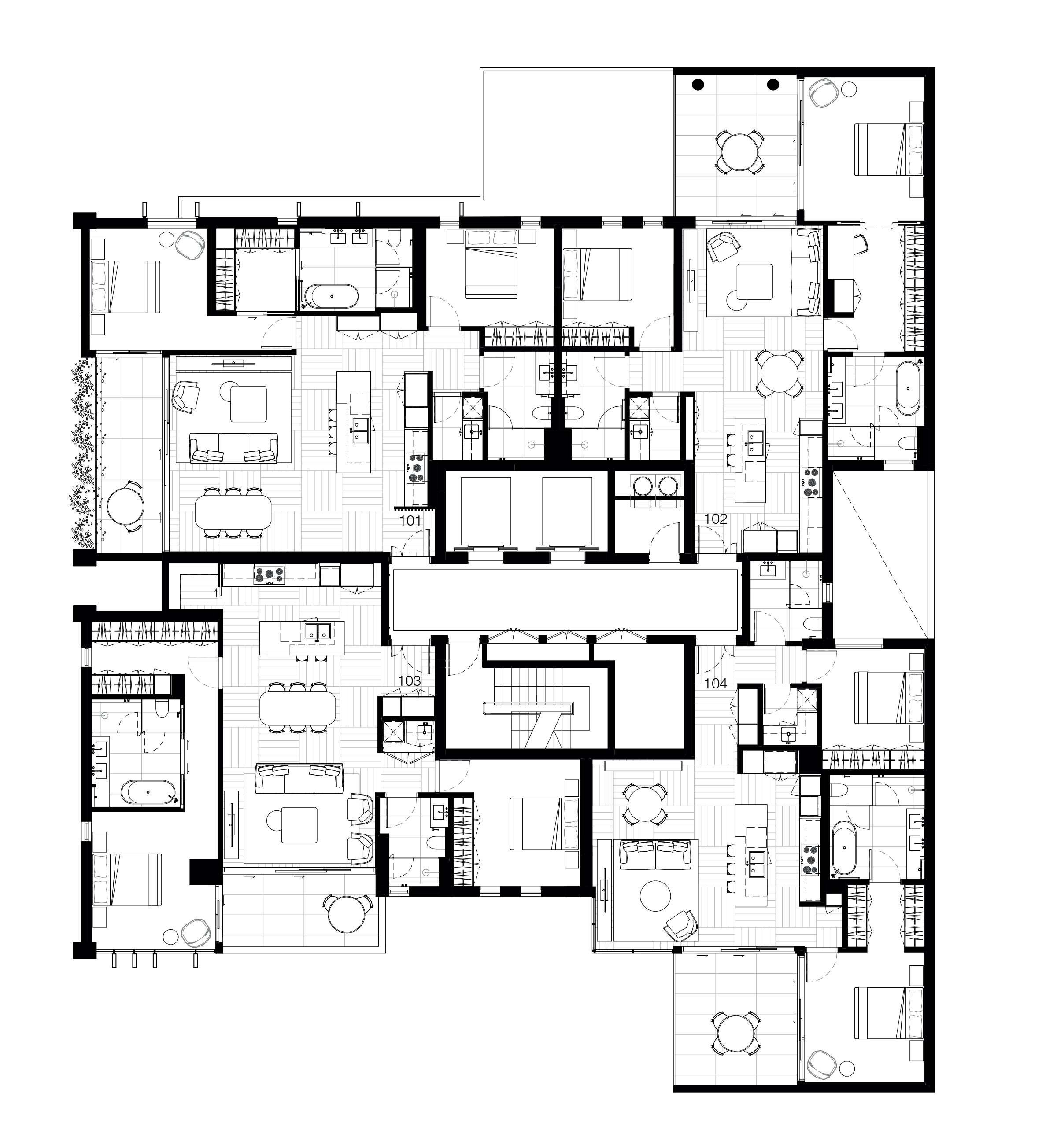 Floorplate for Level 01